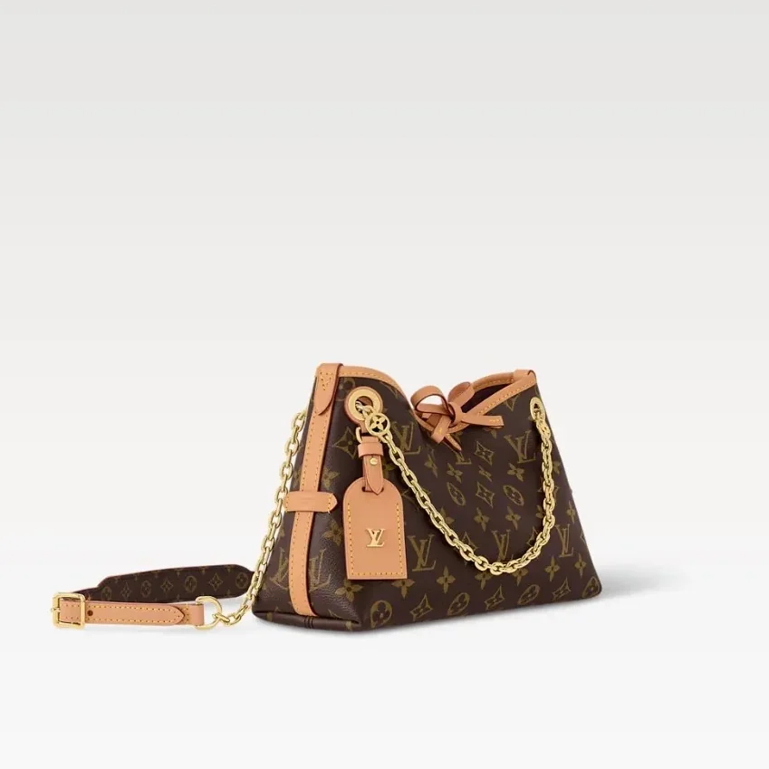 Louis Vuitton CarryAll BB Shoulder Bag in Monogram Brown