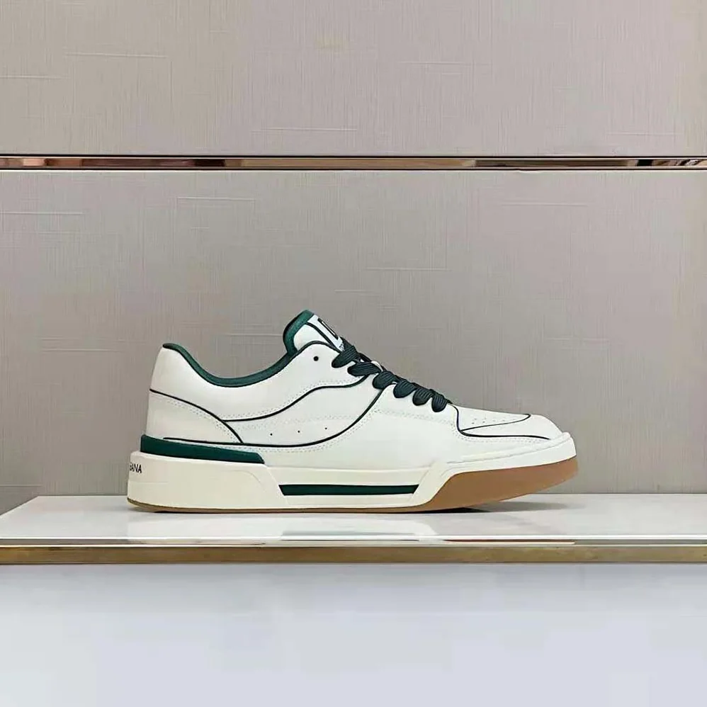 Dolce Gabbana D&G Calfskin Nappa New Roma Sneakers for Unisex in Green