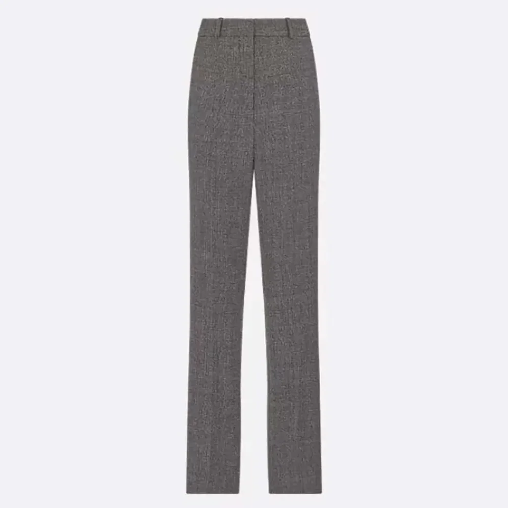 Dior Pants Gray Virgin Wool Tweed for Women Dior Pants Gray Virgin Wool Tweed for Women