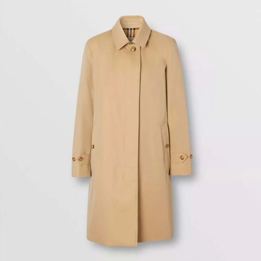 Burberry The Pimlico Heritage Car Coat for Women in Beige Burberry The Pimlico Heritage Car Coat for Women in Beige