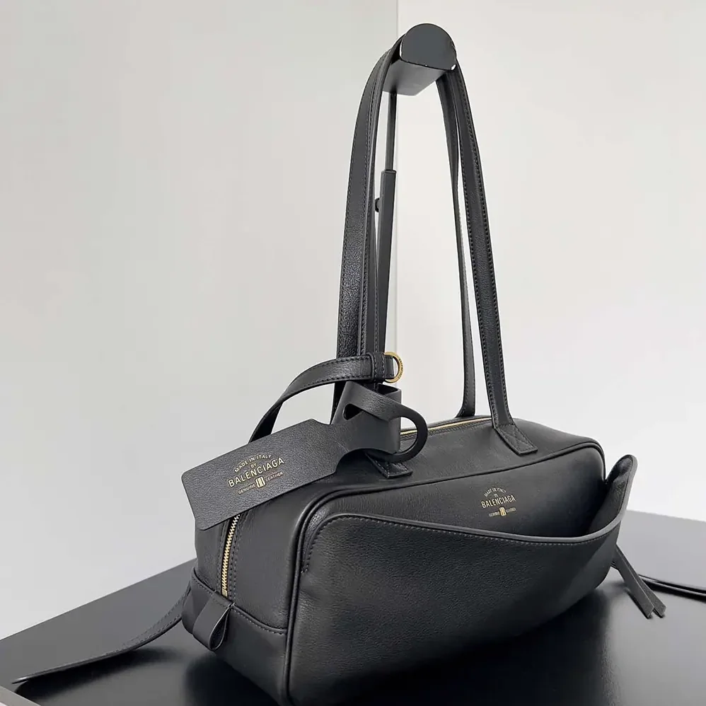 Prada Carrie Bowling Bag Small in Black Calfskin for Women Prada Carrie Bowling Bag Small in Black Calfskin for Women