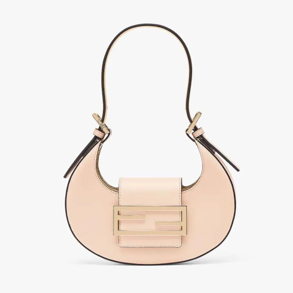 Fendi Cookie Pale Pink Leather Mini Bag for Women Fendi Cookie Pale Pink Leather Mini Bag for Women