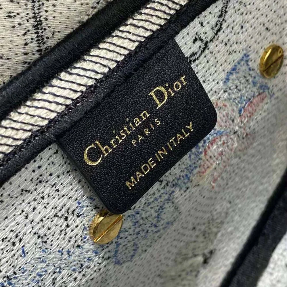 Dior Saddle Bag Denim Multicolor Dior Jardin Magique Embroidery for Women Dior Saddle Bag Denim Multicolor Dior Jardin Magique Embroidery for Women