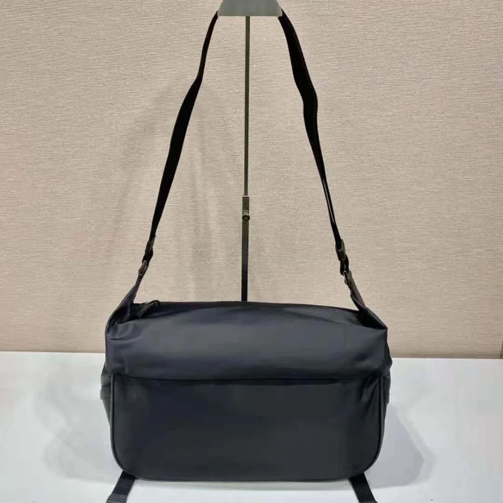 Prada Re-Nylon and Saffiano Leather Shoulder Bag for Unisex in Black
