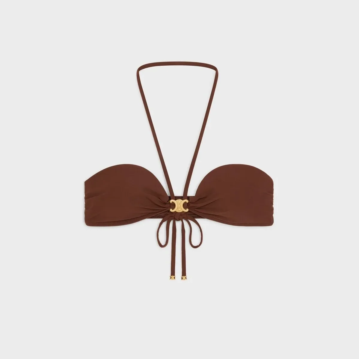 Celine Triomphe Balconette Bikini Brown Celine Triomphe Balconette Bikini Brown