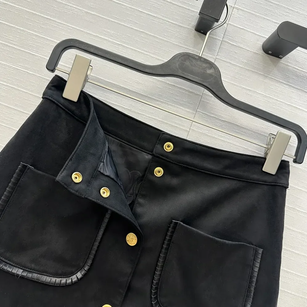 Celine Mini Skirt In Suede for Women Celine Mini Skirt In Suede for Women