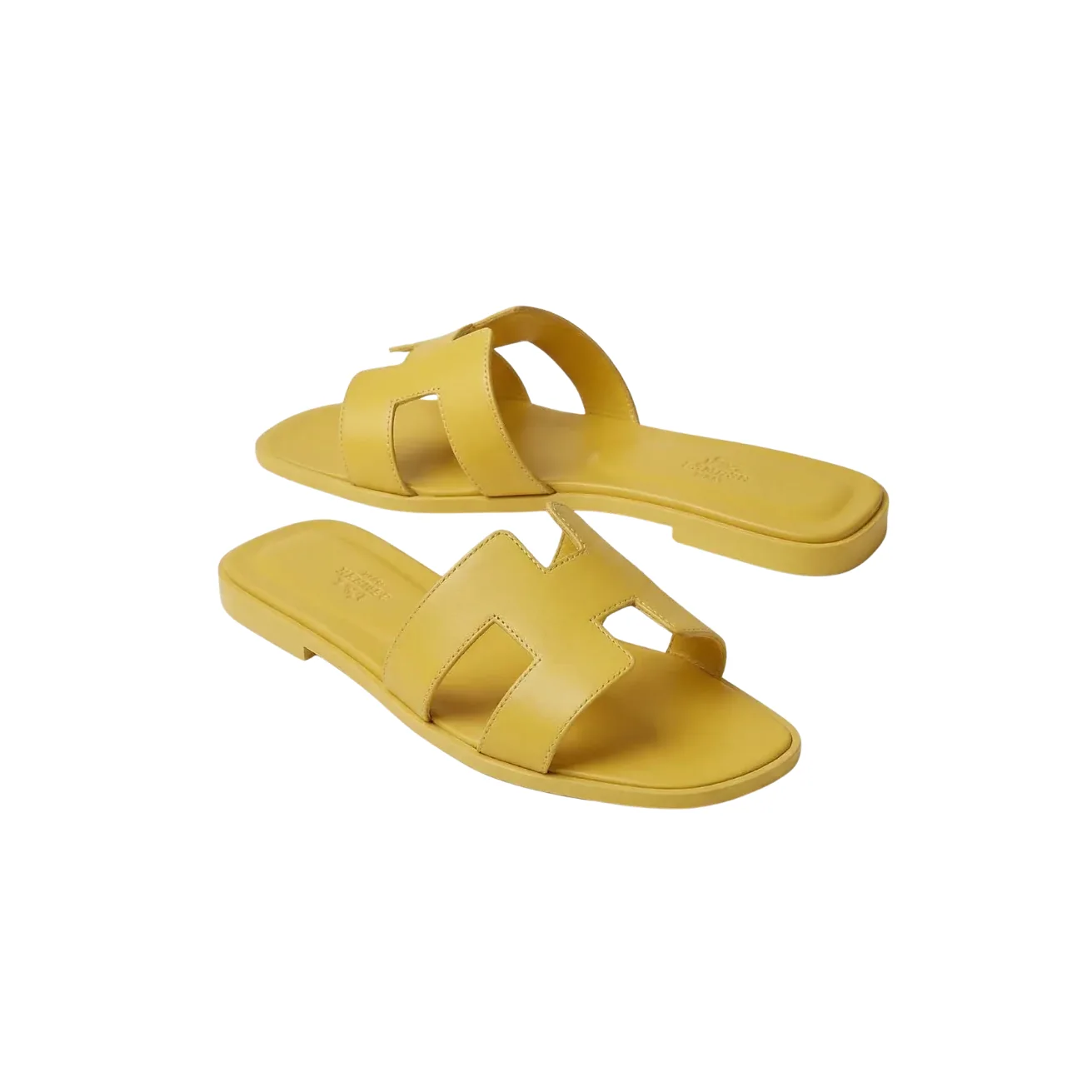 Hermes Oran Sandals Yellow 8R340 Hermes Oran Sandals Yellow 8R340
