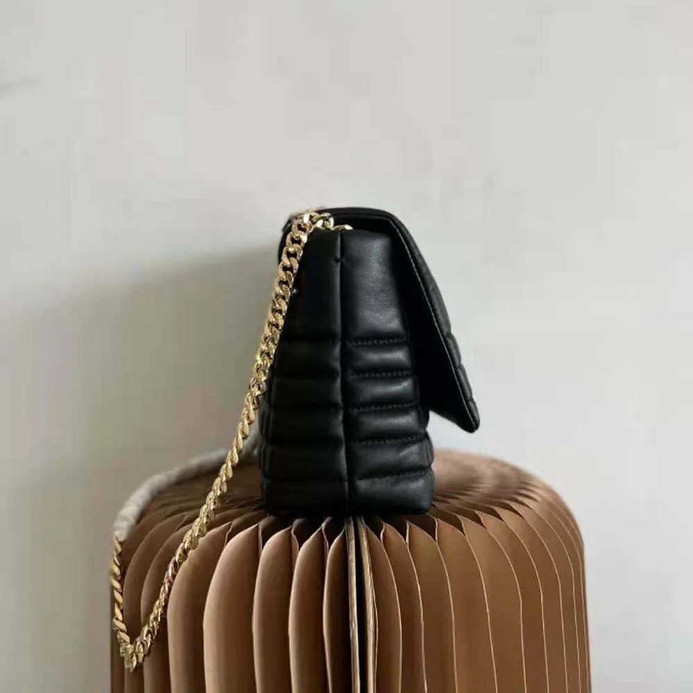 Burberry Small Quilted Lambskin Lola Satchel for Women in Black