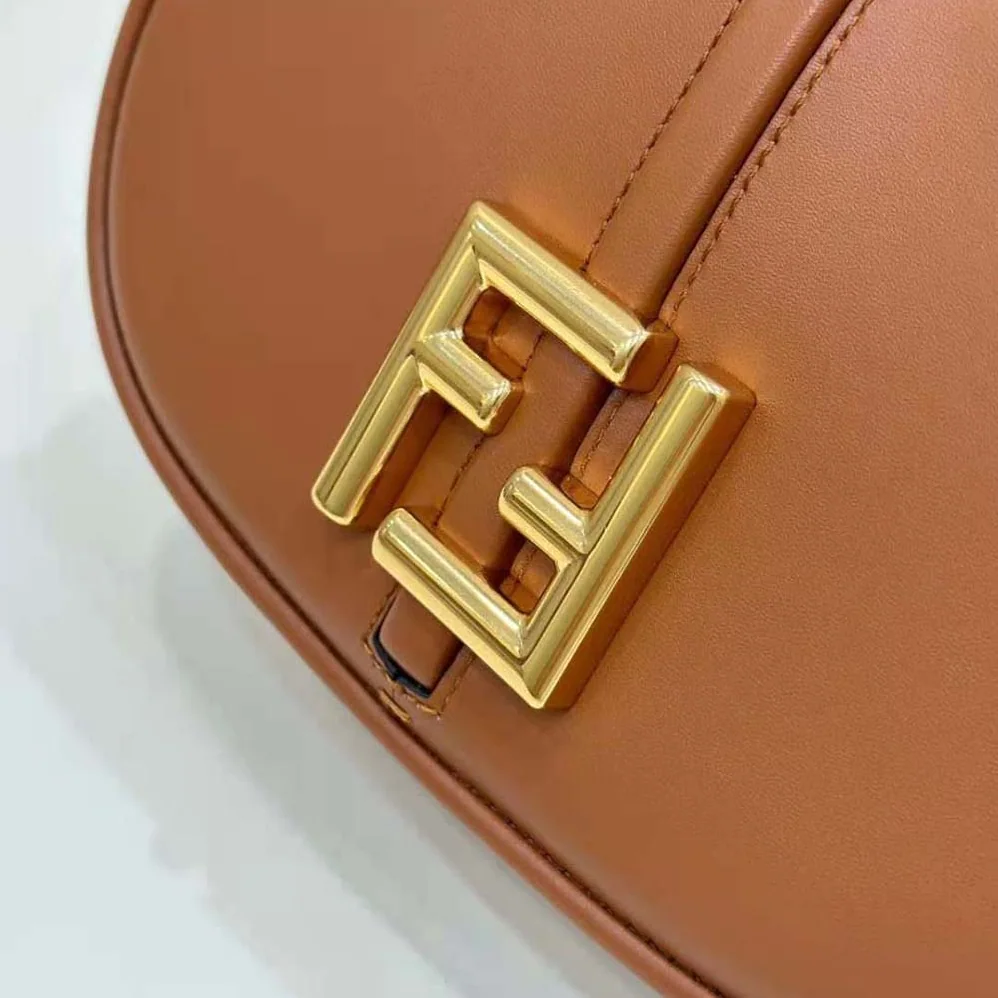 Fendi C'mon Mini Brown Leather Bag for Women Fendi C'mon Mini Brown Leather Bag for Women