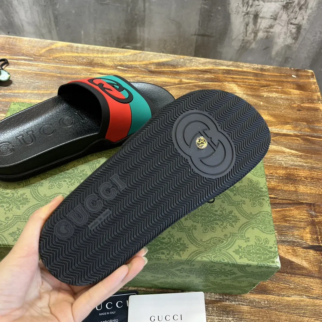 Gucci Good Game Slide Sandal Black Gucci Good Game Slide Sandal Black