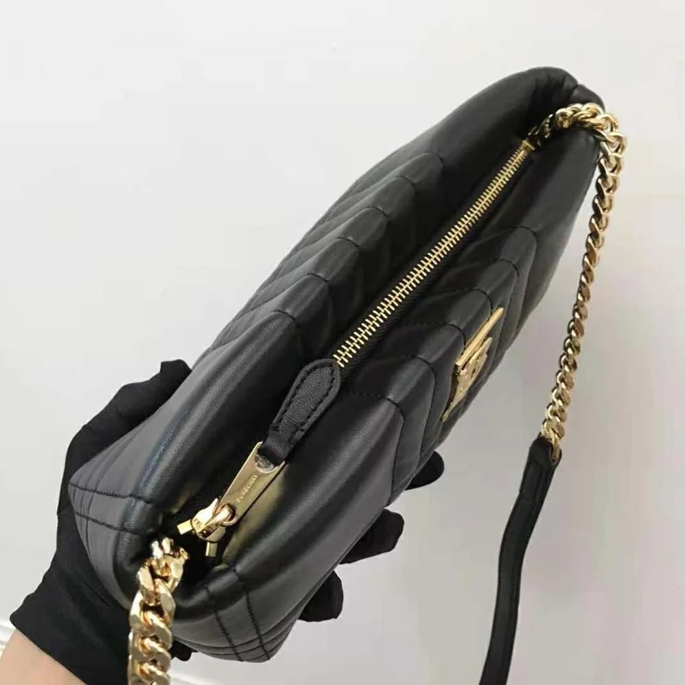 Burberry Small Quilted Lambskin Soft Lola Bag for Women in Black Burberry Small Quilted Lambskin Soft Lola Bag for Women in Black