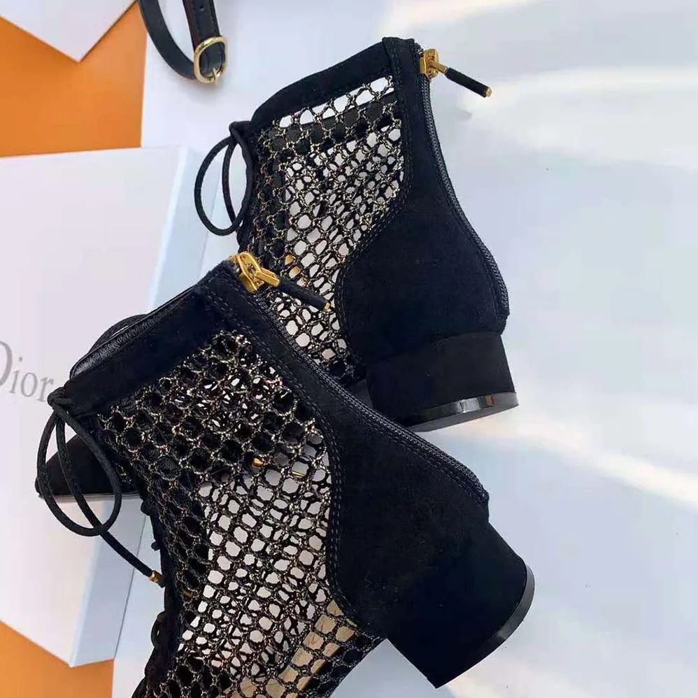 Dior Naughtily-D Ankle Boot in 3cm Heel for Women in Black Dior Naughtily-D Ankle Boot in 3cm Heel for Women in Black