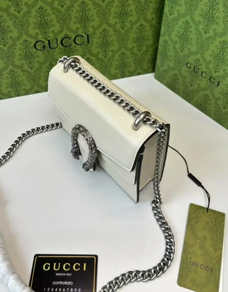 Gucci Dionysus Mini Bag White / GG Gucci Dionysus Mini Bag White / GG