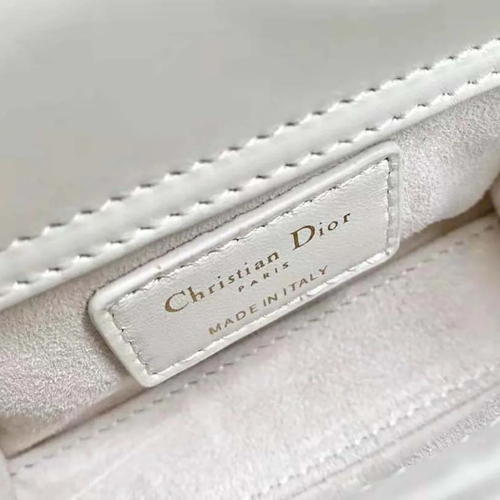 Dior Micro Lady Dior Bag Latte Cannage Lambskin for Women