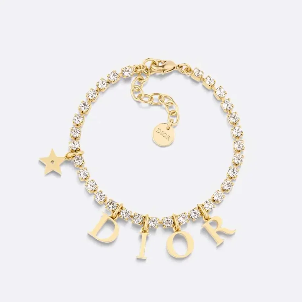Dior Dio(r)evolution Bracelet Gold-Finish Metal and Silver for Women in Tone Crystals Dior Dio(r)evolution Bracelet Gold-Finish Metal and Silver for Women in Tone Crystals