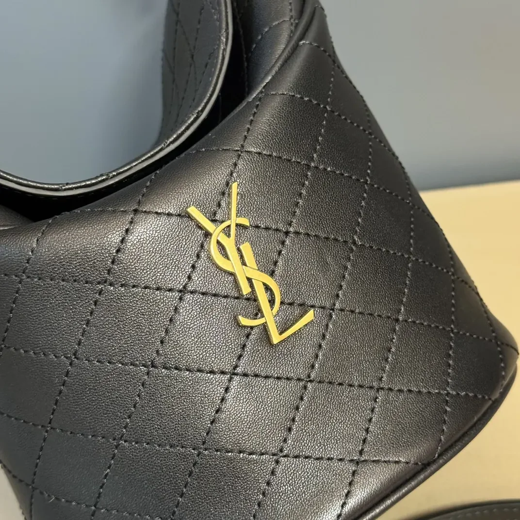 Saint Laurent YSL Gaby Bucket Bag in Lambskin for Women