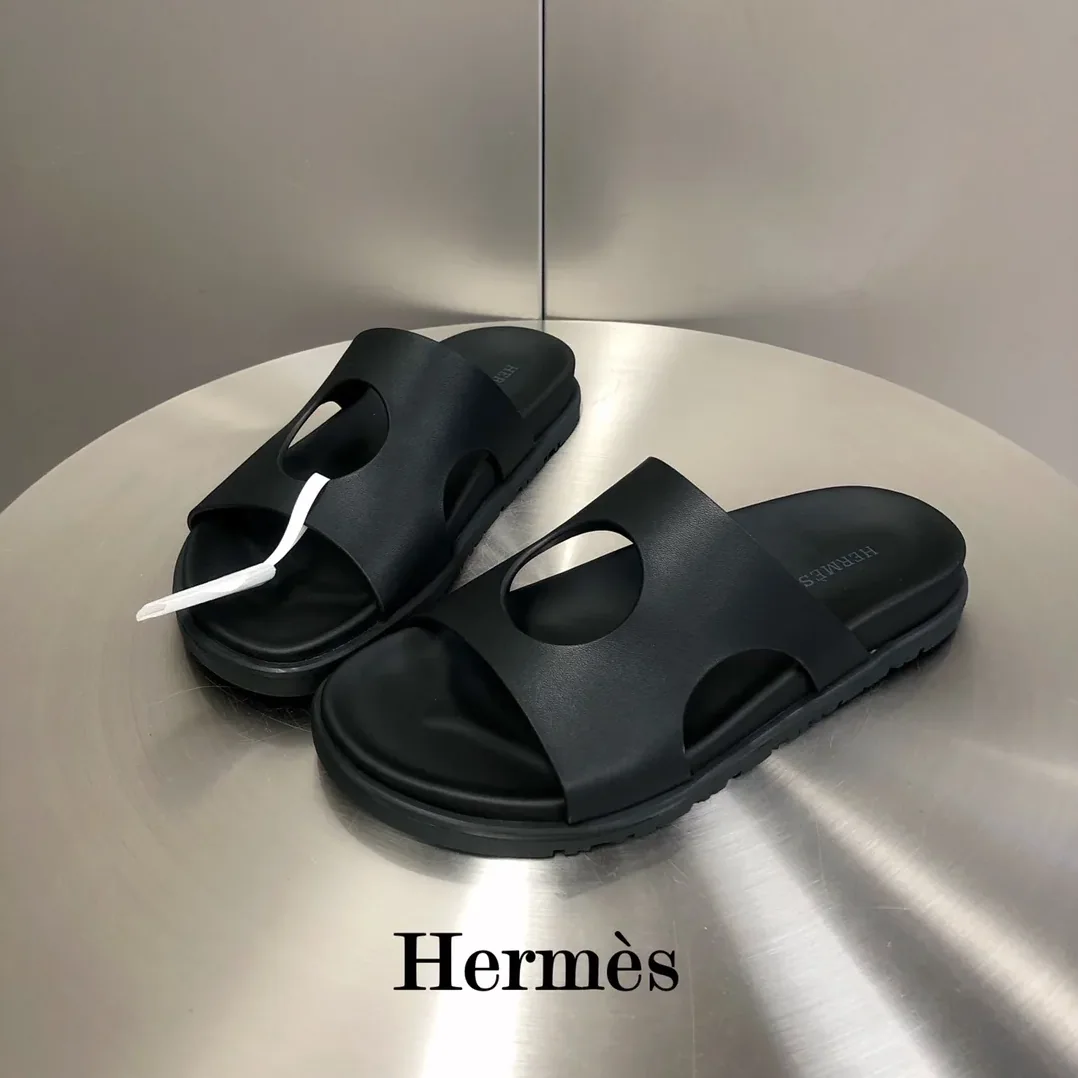 Hermes Edith Sandal Black Hermes Edith Sandal Black