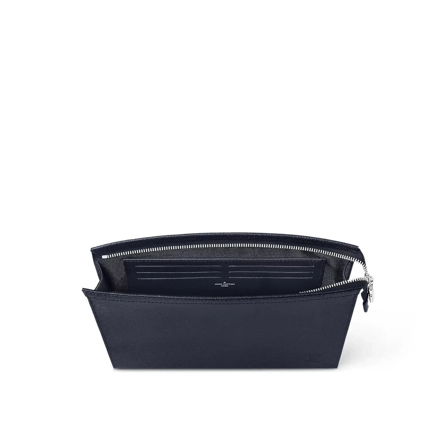 Louis Vuitton Pochette Voyage MM Pouch in Midnight Blue Silver Hardware Louis Vuitton Pochette Voyage MM Pouch in Midnight Blue Silver Hardware