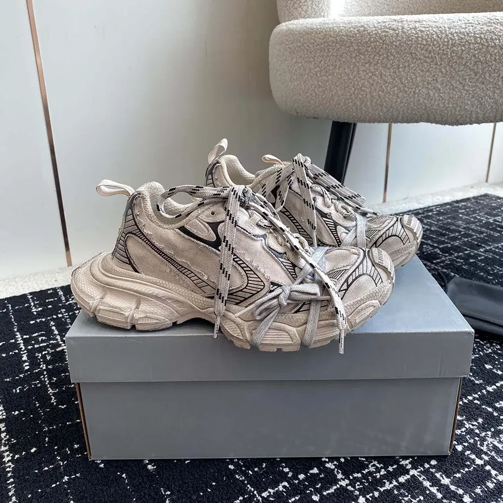 Balenciaga 3XL Sneaker in Beige Mesh and Polyurethane for Unisex
