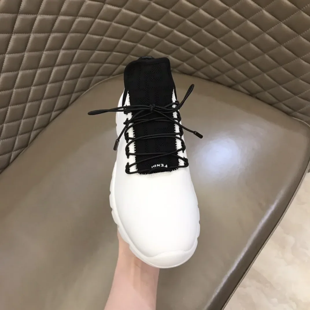 Fendi FD Faster Trainers White Fendi FD Faster Trainers White