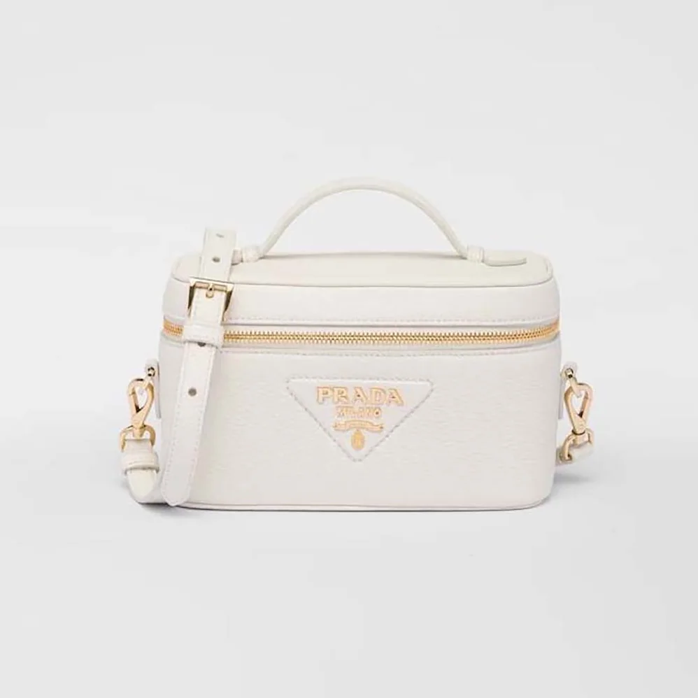 Prada Leather Mini-Bag for Women in White