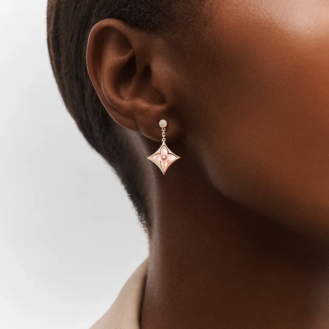 Louis Vuitton Color Blossom BB Star Earrings Pink