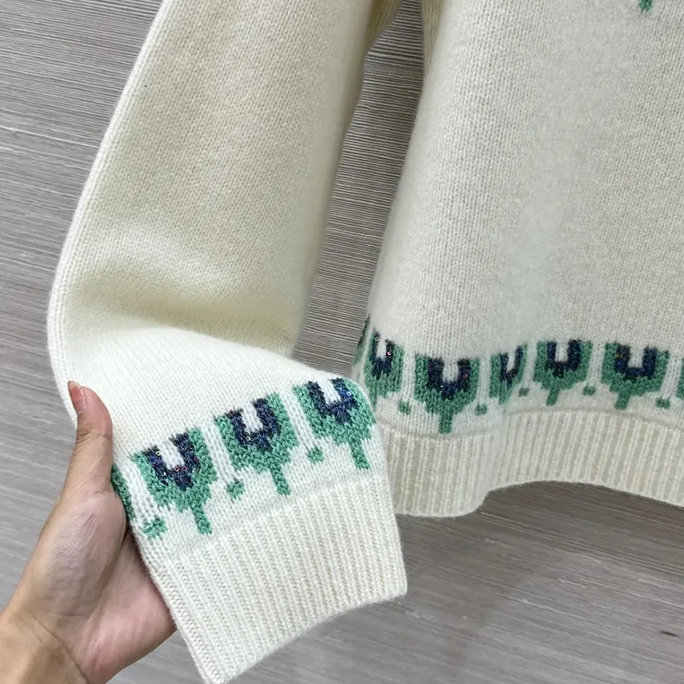 Loewe Sweater in Wool Blend for Men in White Loewe Sweater in Wool Blend for Men in White