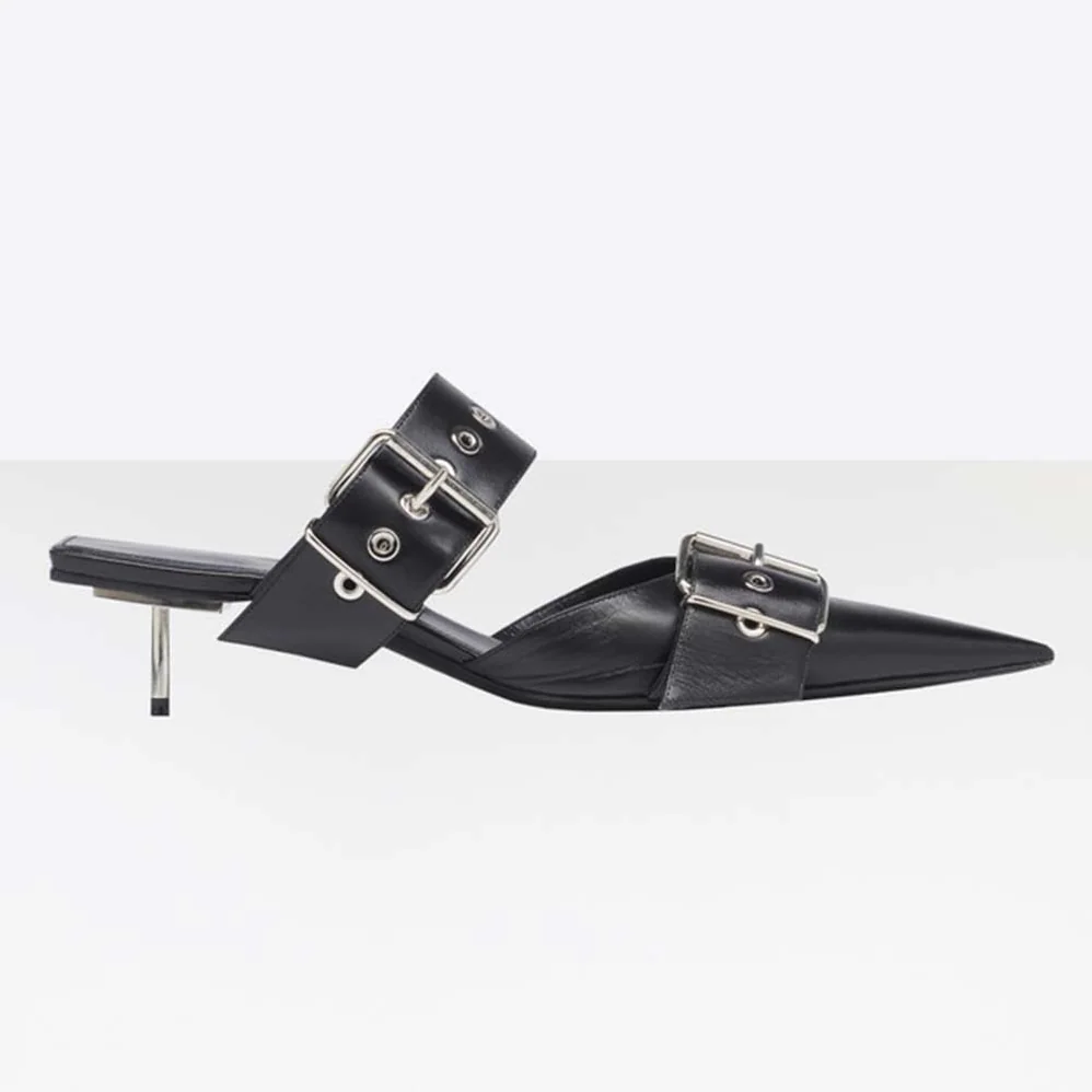 Balenciaga BB Slingback Patent Extreme Pointed Toe Patent Calfskin for Women