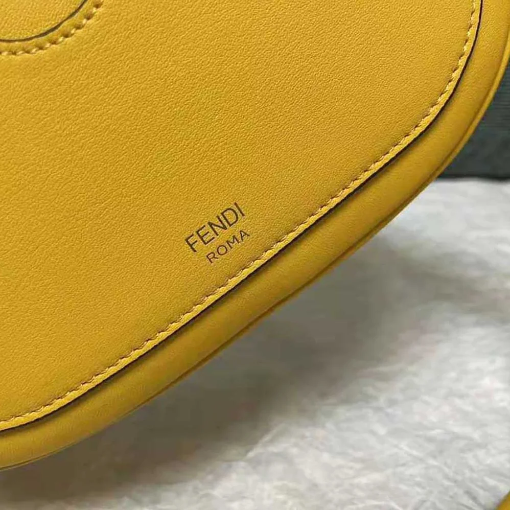 Fendi Mini Camera Case Yellow Leather and Suede Mini for Women in Bag Fendi Mini Camera Case Yellow Leather and Suede Mini for Women in Bag