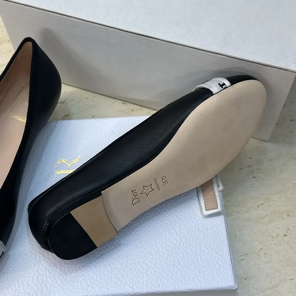 Dior J'Adior Ballet Flat Black Lambskin for Women