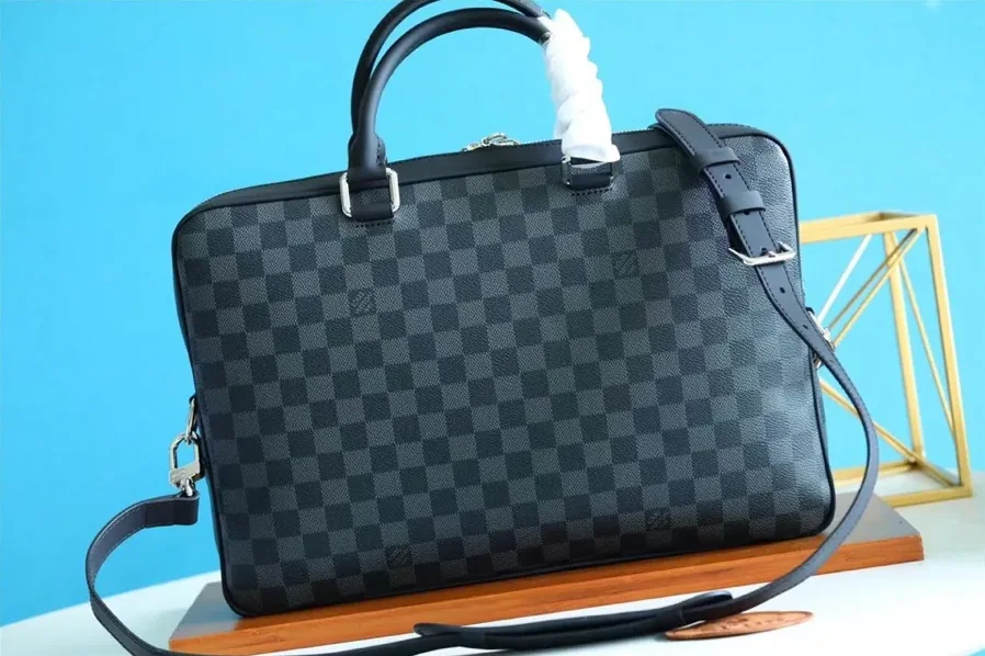 Porte Documents Jour Damier Gray /