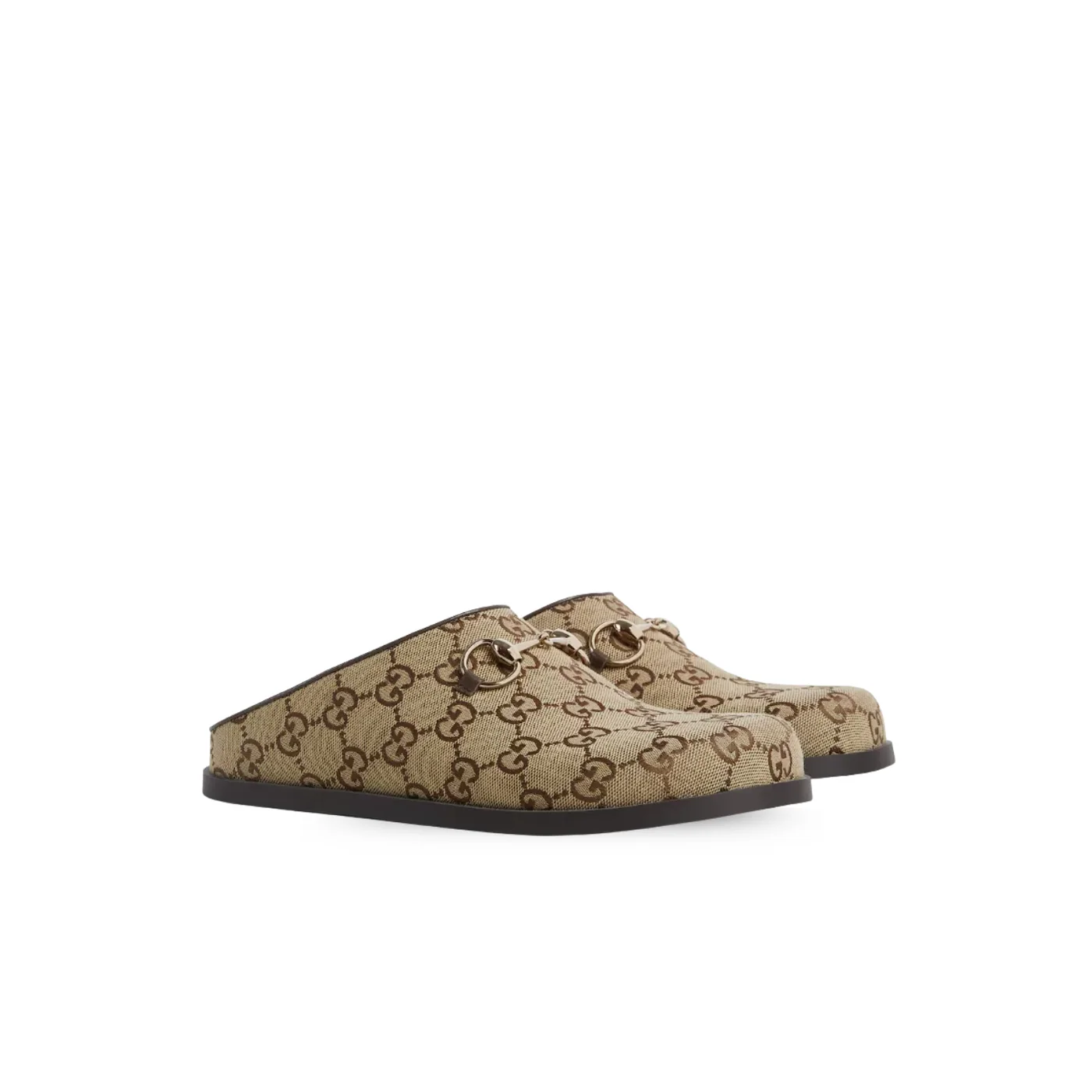 Gucci Horsebit Mules Camel/ Dark Brown Gold Hardware ? FAB10 2543 Gucci Horsebit Mules Camel/ Dark Brown Gold Hardware ? FAB10 2543