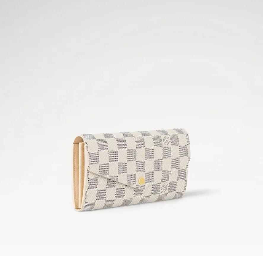 Louis Vuitton Sarah Wallet Damier Azur Canvas /