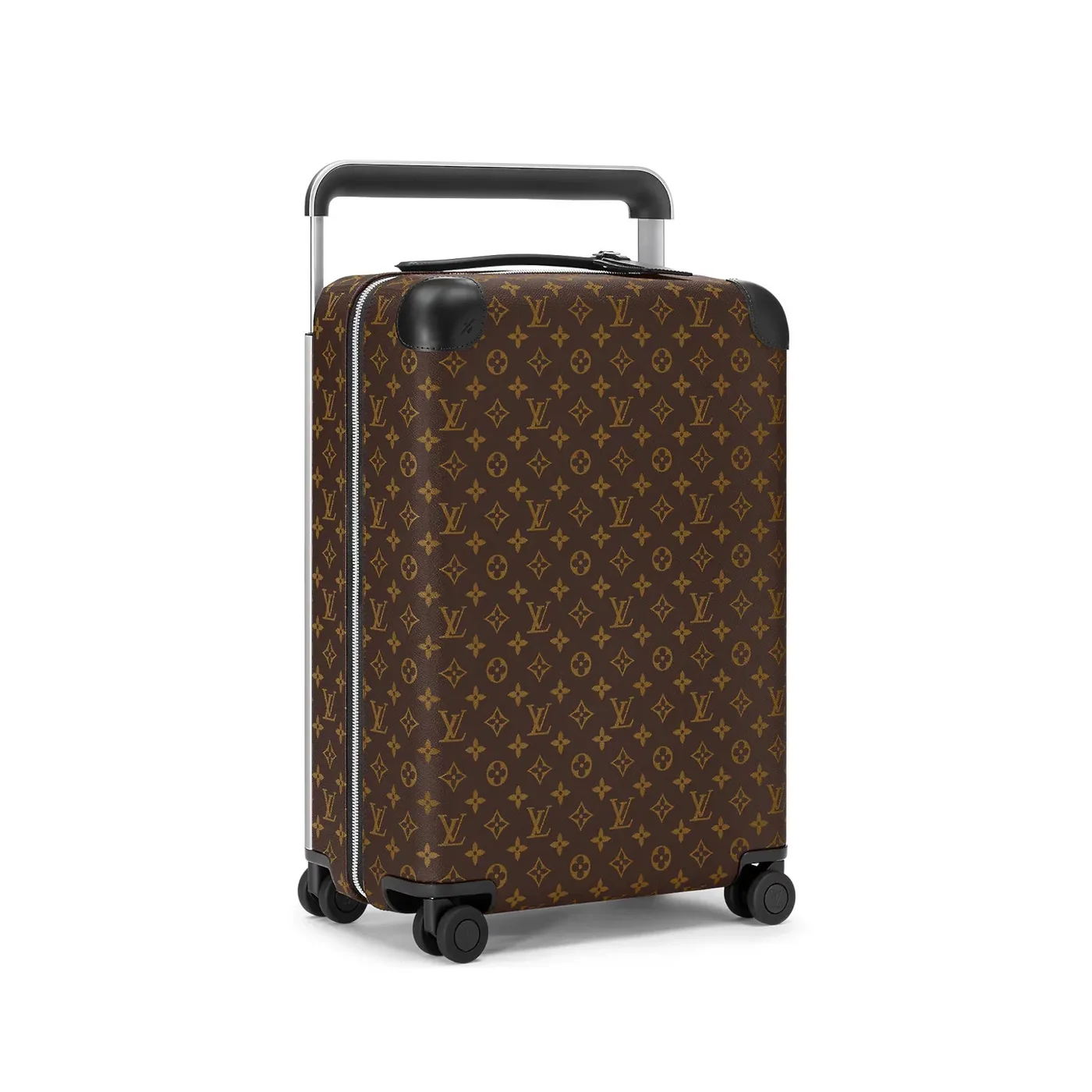 Louis Vuitton Horizon 55 Suitcase in Brown Silver Hardware