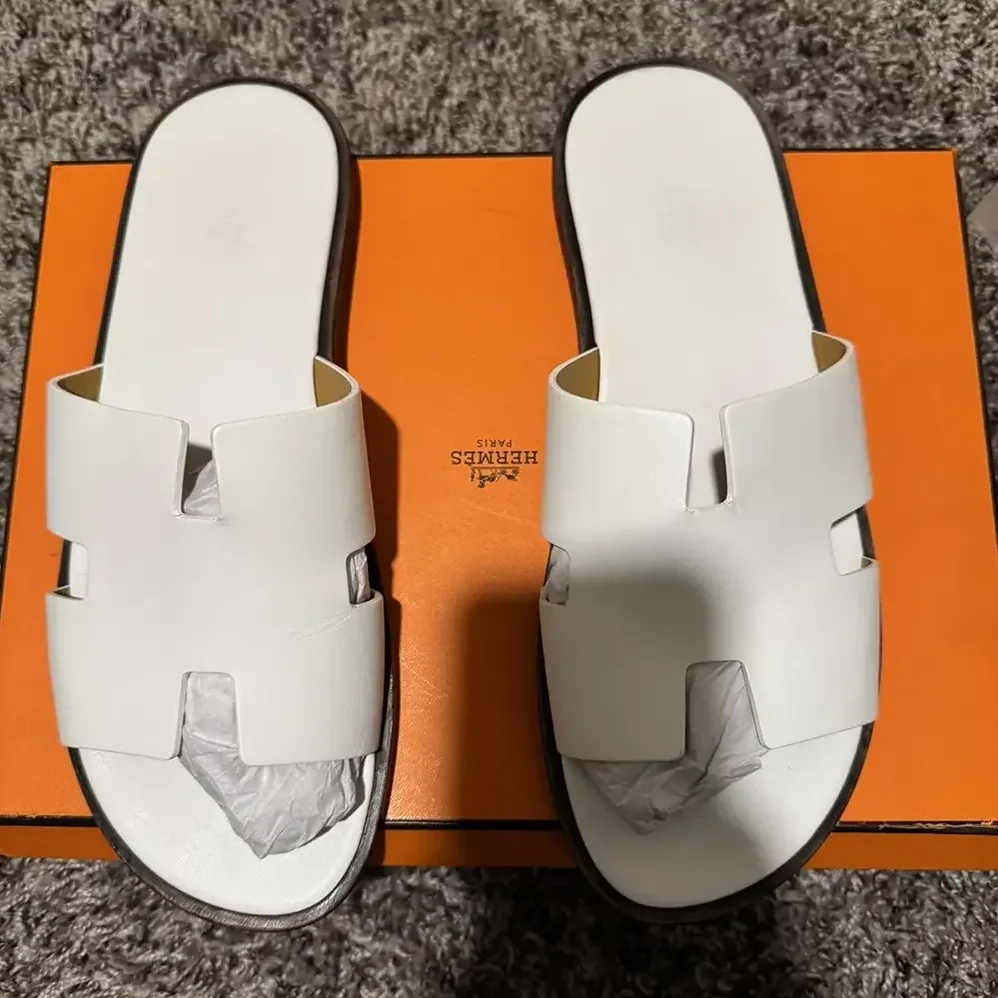 Hermes Izmir Sandal for Unisex in White