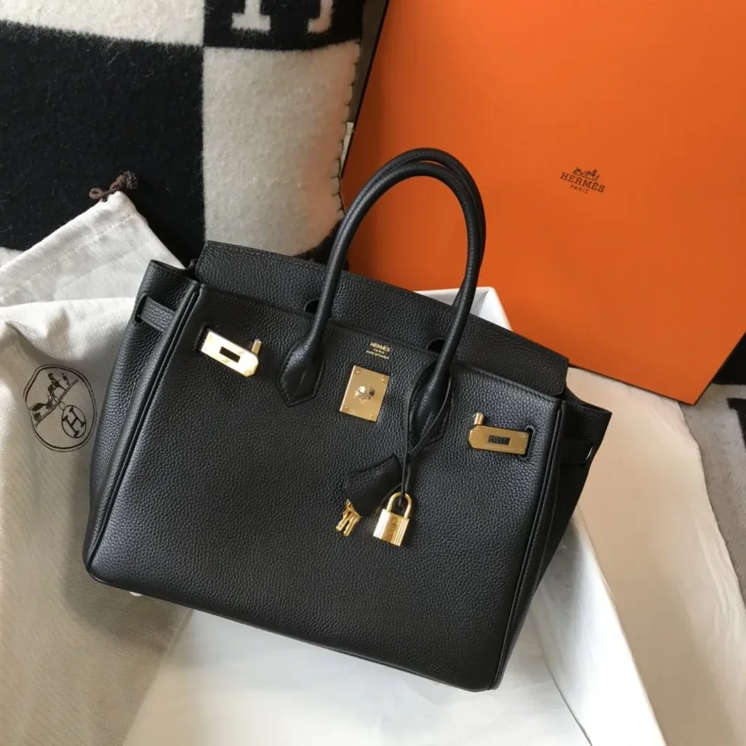 Hermes Birkin Top Handle Bag in Brown Gold Hardware Hermes Birkin Top Handle Bag in Brown Gold Hardware