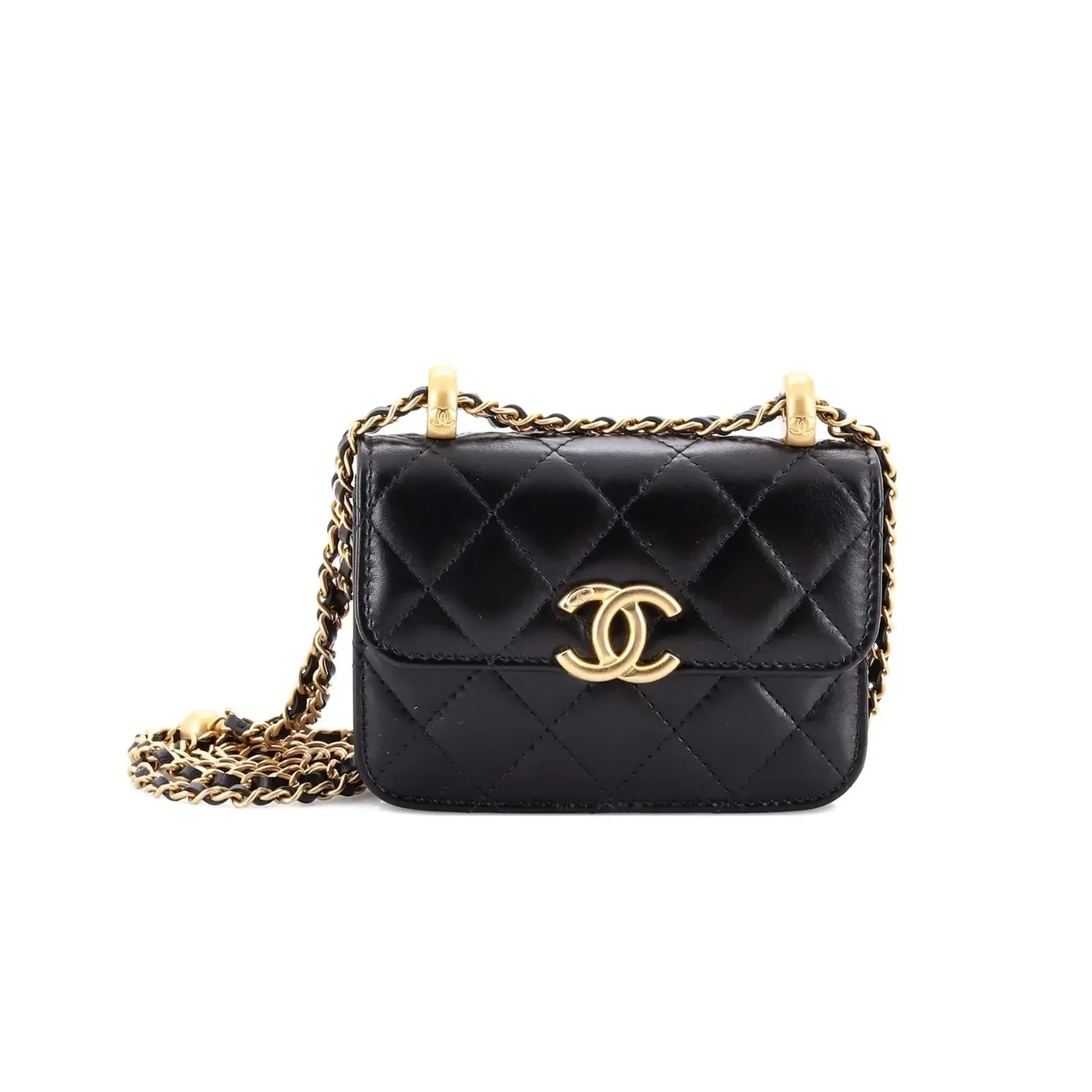 Chanel CO-CO Clutch With Chain in Gold Toned Hardware Black Chanel CO-CO Clutch With Chain in Gold Toned Hardware Black