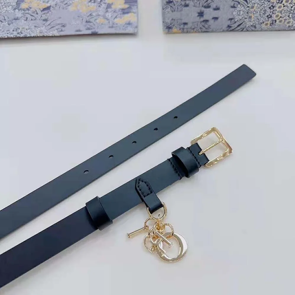 Dior Miss Dior Belt Black Smooth Calfskin 20 MM for Women Dior Miss Dior Belt Black Smooth Calfskin 20 MM for Women