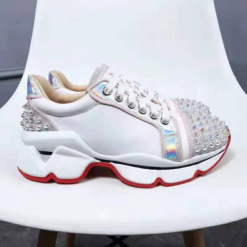 Christian Louboutin Shoes Vrs 2018 Sneakers for Women in White Christian Louboutin Shoes Vrs 2018 Sneakers for Women in White
