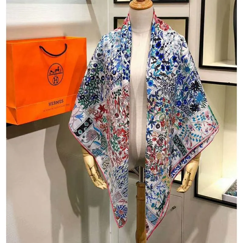 Hermes Fleurs De Giverny Scarf 90 for Women
