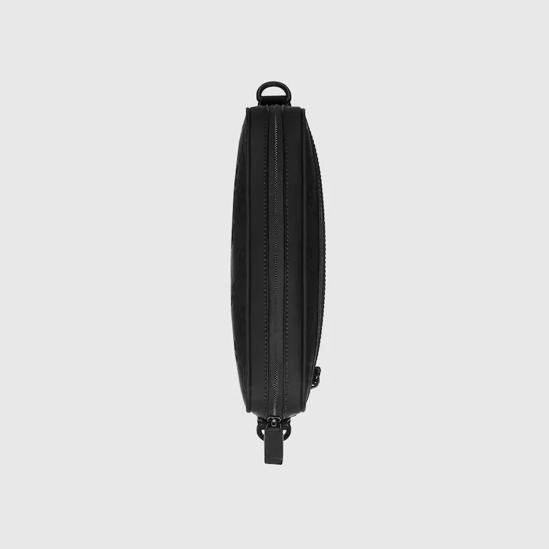 Gucci Rubber-Effect Small Crossbody Bag Black / Gucci Rubber-Effect Small Crossbody Bag Black /