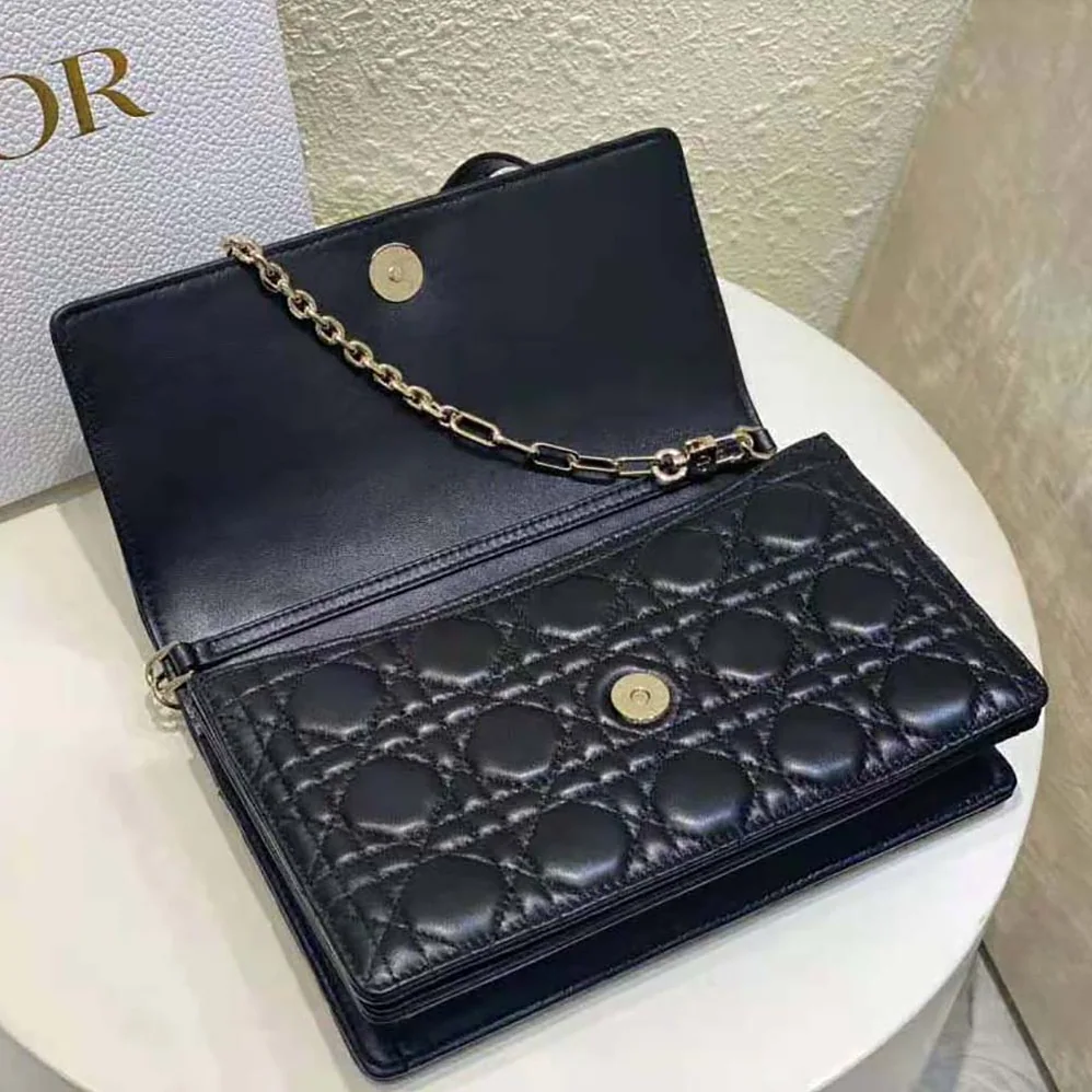 Dior Miss Dior Top Handle Bag Black Cannage Lambskin for Women Dior Miss Dior Top Handle Bag Black Cannage Lambskin for Women