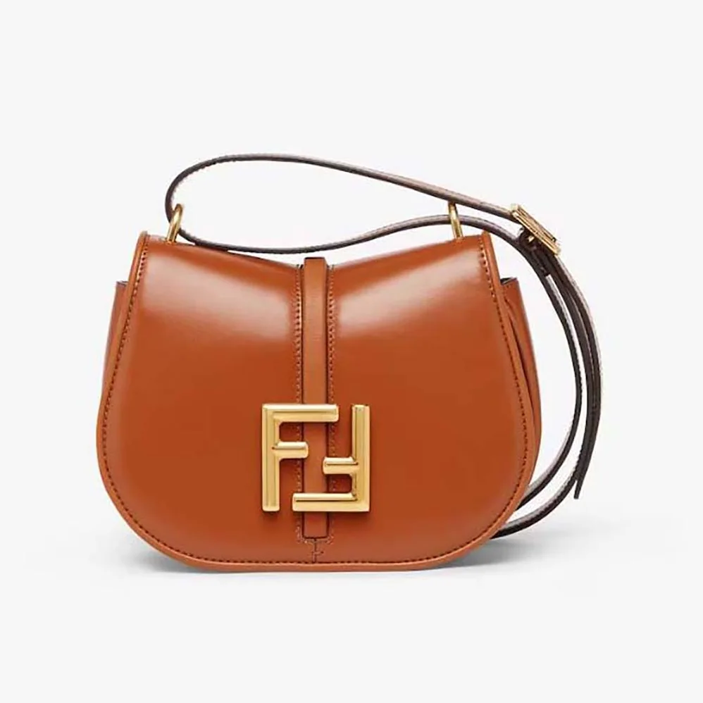 Fendi C'mon Mini Brown Leather Bag for Women Fendi C'mon Mini Brown Leather Bag for Women