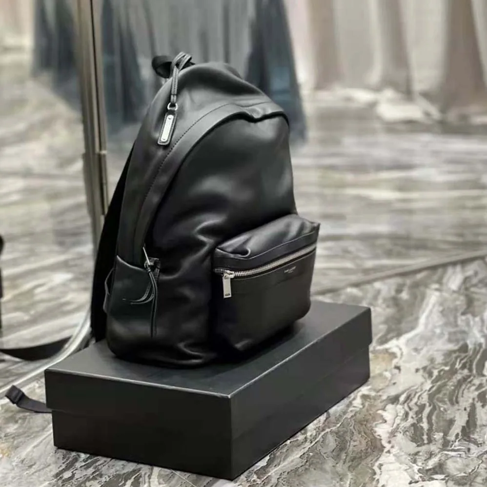 Saint Laurent YSL City Backpack in Matte Leather for Women Saint Laurent YSL City Backpack in Matte Leather for Women