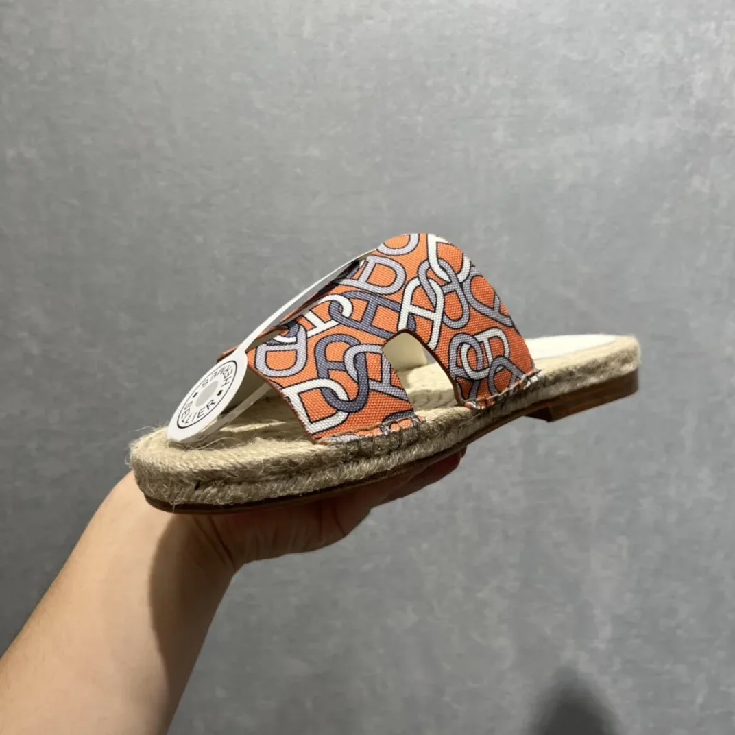 Hermes Old Espadrilles Orange