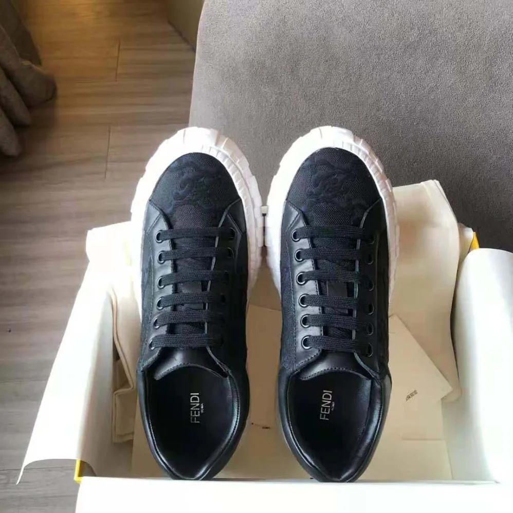 Fendi Force Black Fabric Low for Women in Top Sneakers Fendi Force Black Fabric Low for Women in Top Sneakers