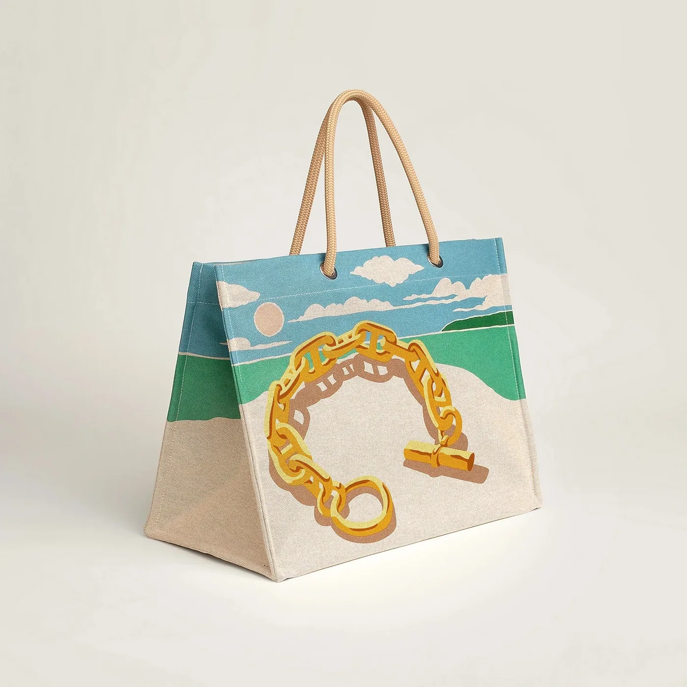 Hermes Escale A La Plage Beach Bag 19.3 Inches / 02 Hermes Escale A La Plage Beach Bag 19.3 Inches / 02