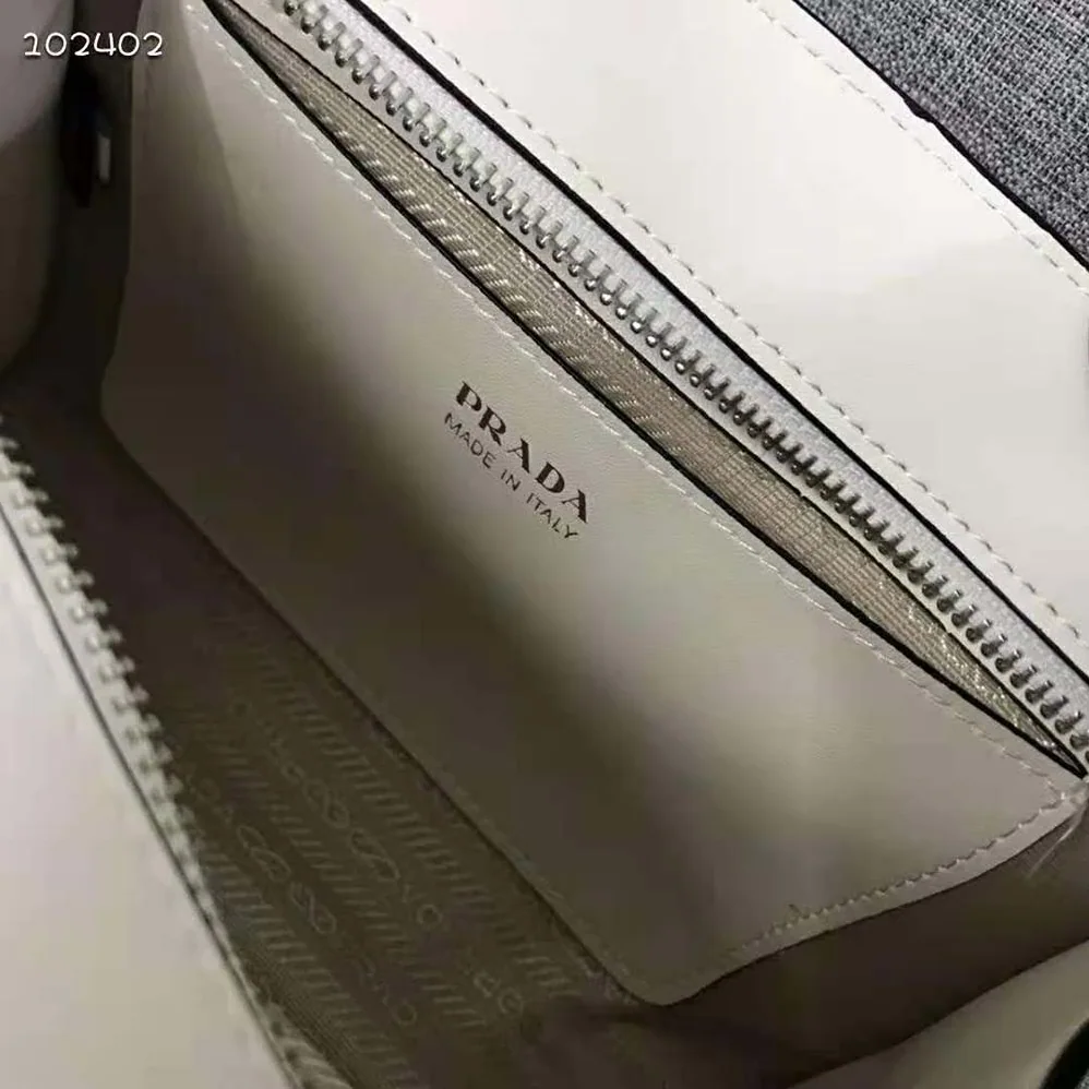 Prada Saffiano leather Prada Kristen Handbag for Women in Wihte Prada Saffiano leather Prada Kristen Handbag for Women in Wihte
