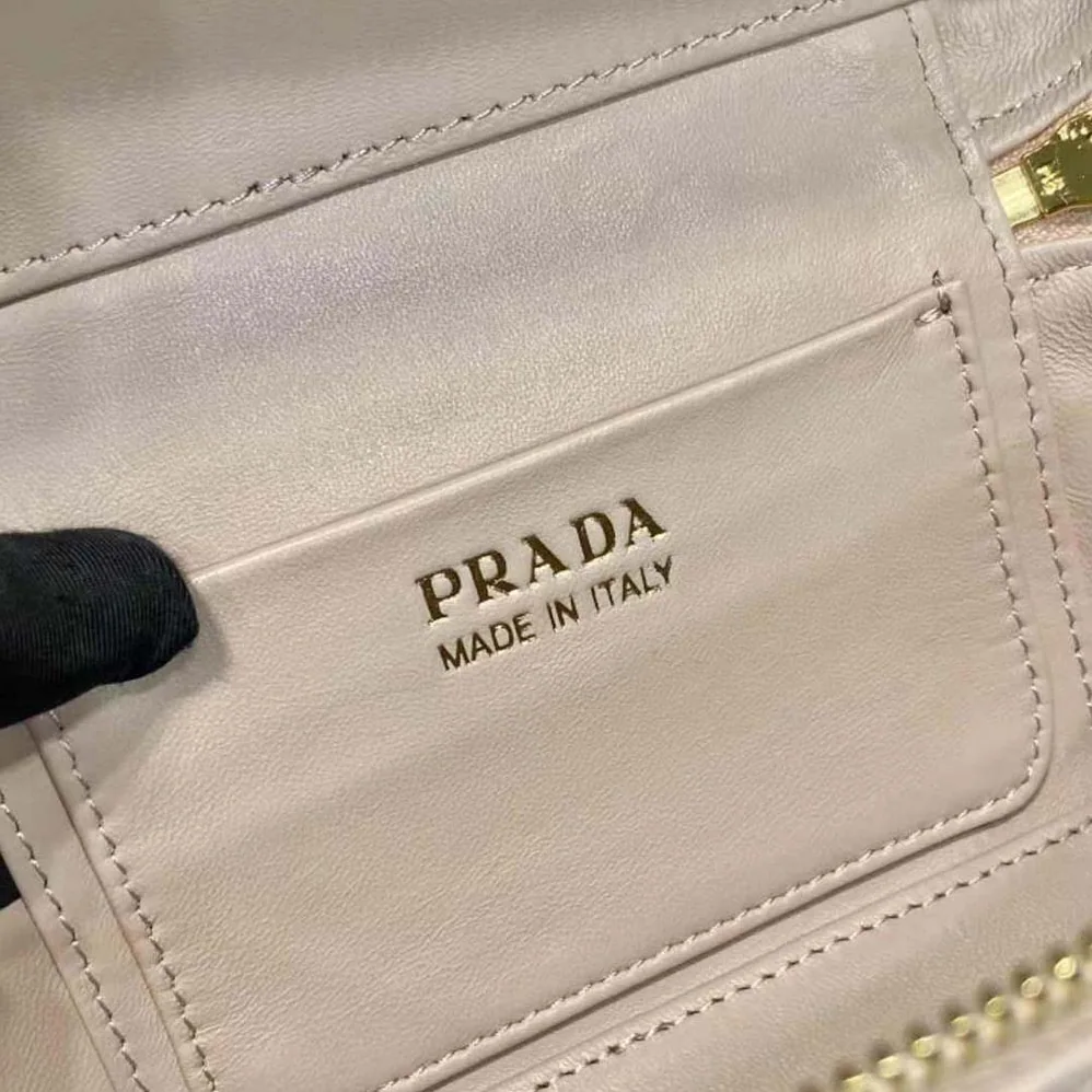Prada Leather Mini-Bag for Women in Sandy Prada Leather Mini-Bag for Women in Sandy