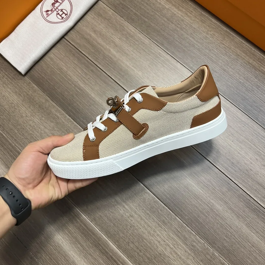 Hermes Casual Sneakers Beige